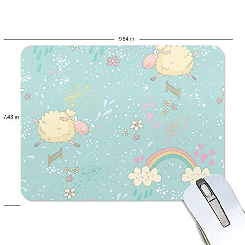 Tapis de souris Mouton multicolore 25x20 cm