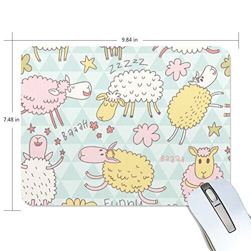 Tapis de souris Mouton multicolore 25x20 cm