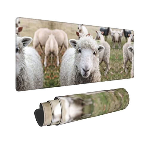 Tapis de souris Mouton noir 80 x 30 80x30 cm variant 0 