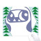 Tapis de souris Oiseau multicouleur 18x22 cm - miniature