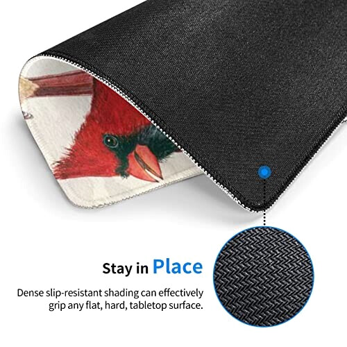 Tapis de souris Oiseau noir 18x22 cm variant 1 