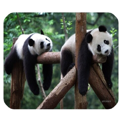 Tapis de souris Panda noir