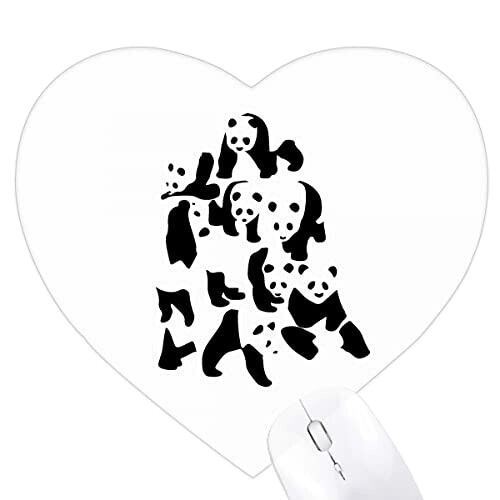 Tapis de souris Panda multicolore XXL 22x20 cm