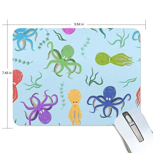 Tapis de souris Pieuvre multicolore 190x250 mm