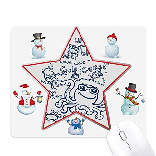 Tapis de souris Pieuvre multicolore 18x22 cm