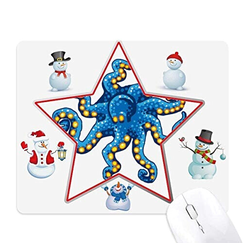 Tapis de souris Pieuvre multicolore 18x22 cm