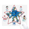 Tapis de souris Pieuvre multicolore 18x22 cm - miniature