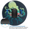Tapis de souris Pieuvre noir - miniature variant 3