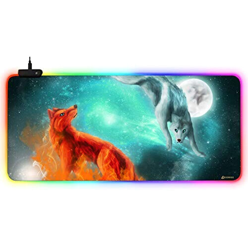Tapis de souris Renard XXL LED 900x400 mm