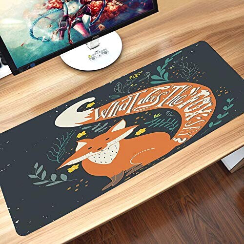 Tapis de souris Renard style 60x35 35x60 cm