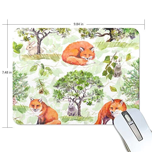 Tapis de souris Renard multicolore 25x19 cm