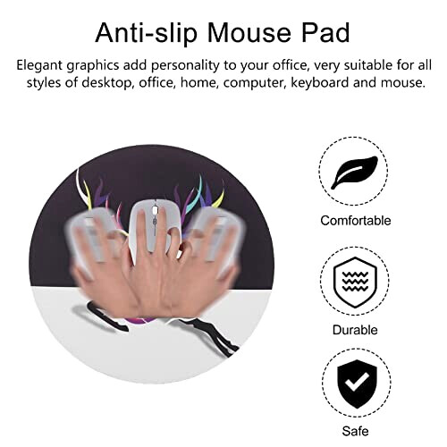 Tapis de souris Renne 22x22 cm variant 1 