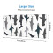 Tapis de souris Requin noir 80 x 30 80x30 cm - miniature variant 2