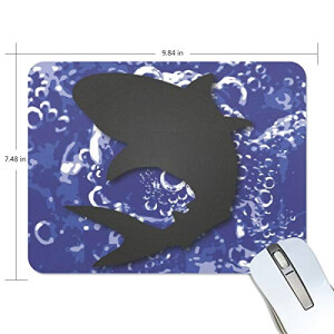 Tapis de souris Requin multicolore 190x250 mm