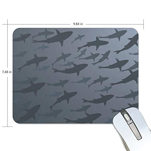 Tapis de souris Requin multicolore 190x250 mm