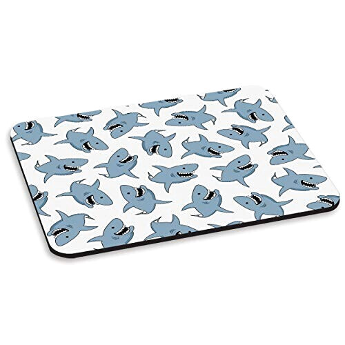 Tapis de souris Requin blanc 20x20 cm