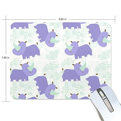 Tapis de souris Rhinocéros violet 190x250 mm