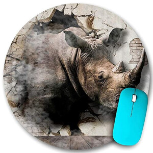 Tapis de souris Rhinocéros 200x200 mm