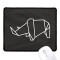 Tapis de souris Rhinocéros noir 18x22 cm - miniature