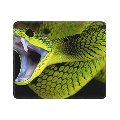 Tapis de souris Serpent noir 17.8x21.6 cm