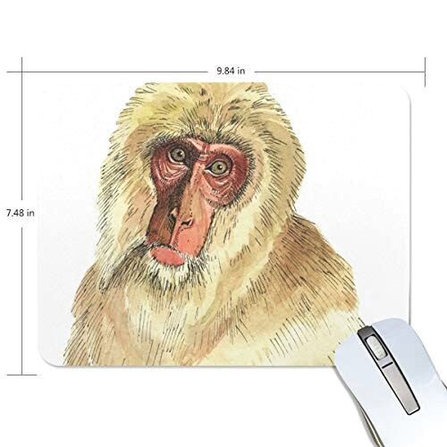 Tapis de souris Singe multicolore 25x19 cm