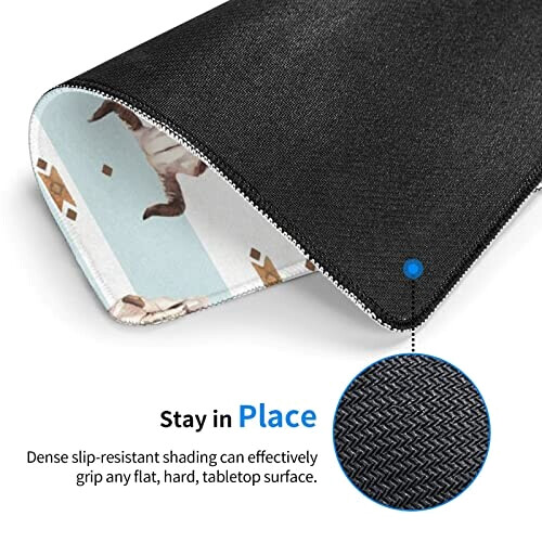 Tapis de souris Taureau crâne de et cactus mignon 17.8x21.8 cm variant 0 