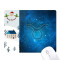 Tapis de souris Taureau 18x22 cm - miniature