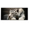 Tapis de souris Tigre  blanc XXL 90x40 cm - miniature