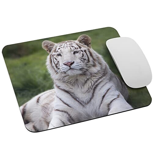 Tapis de souris Tigre blanc 235x195 mm variant 4 