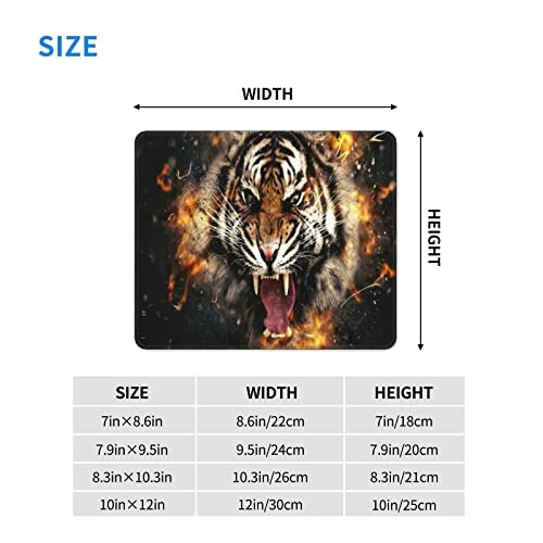 Tapis de souris Tigre rugissant 20x24 cm variant 0 