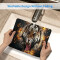 Tapis de souris Tigre rugissant 20x24 cm - miniature variant 4