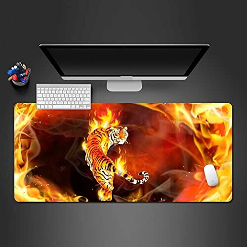 Tapis de souris Tigre XXL 800x300 mm