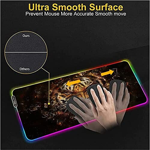 Tapis de souris Tigre /s XXL LED 30x60 cm variant 1 