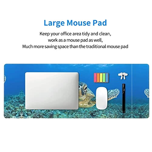 Tapis de souris Tortue noir 80 x 30 80x30 cm variant 6 