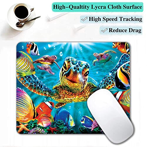 Tapis de souris Tortue de mer cool 240x200 mm variant 2 
