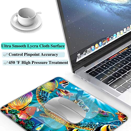 Tapis de souris Tortue de mer cool 240x200 mm variant 3 