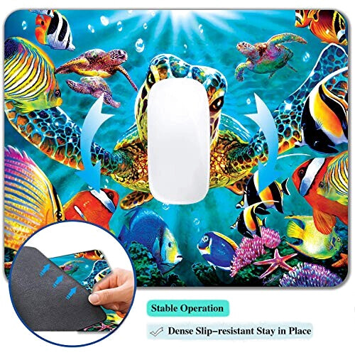 Tapis de souris Tortue de mer cool 240x200 mm variant 4 