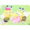 Tapis de souris Abeille deux s 23x19 cm - miniature variant 4