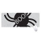 Tapis de souris Araignée noir 80 x 30 80x30 cm - miniature