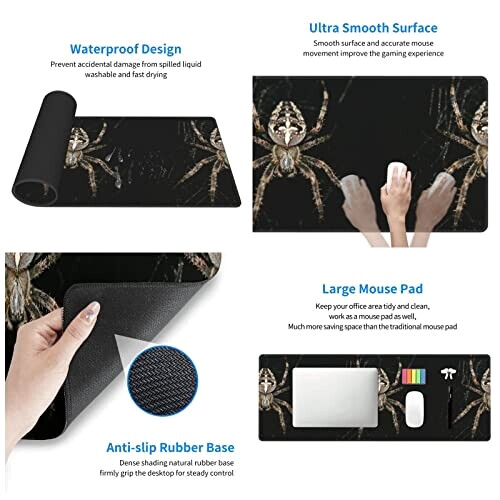 Tapis de souris Araignée effrayante variant 1 