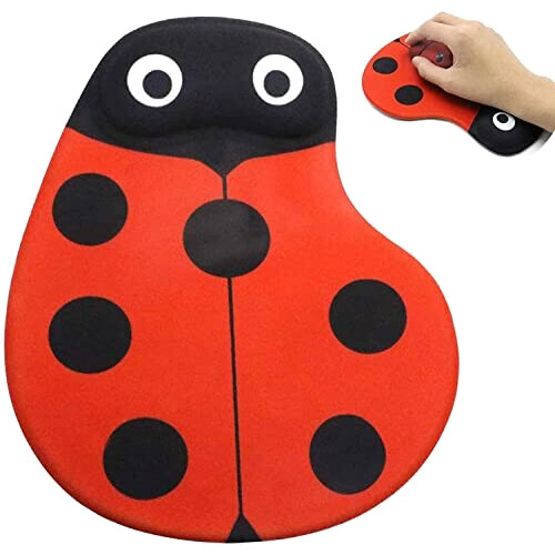 Tapis de souris Coccinelle rouge 19x23 cm