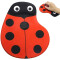 Tapis de souris Coccinelle rouge 19x23 cm - miniature