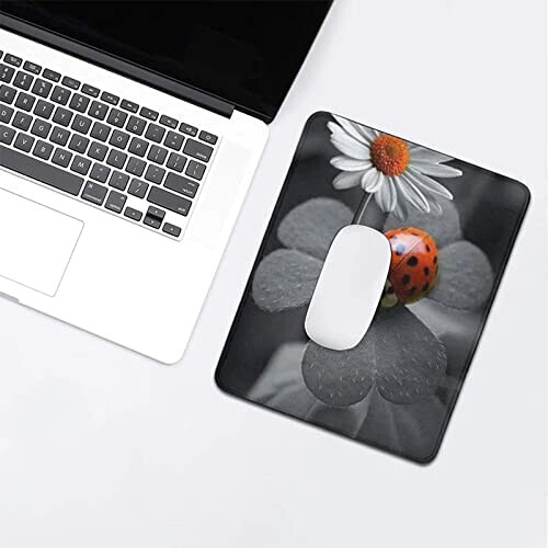 Tapis de souris Coccinelle noir 18x22 cm variant 4 