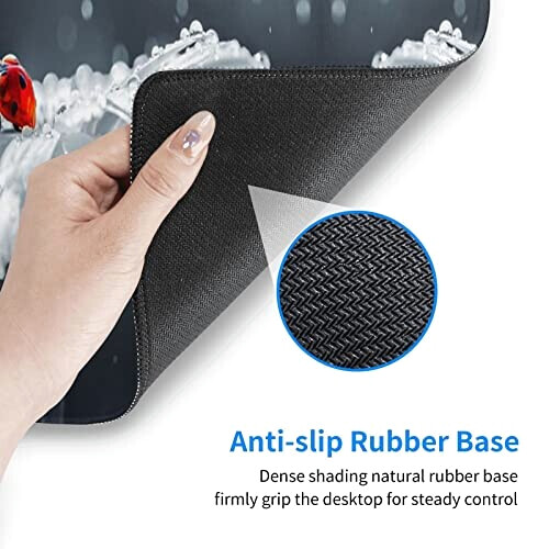 Tapis de souris Coccinelle noir 80 x 30 80x30 cm variant 5 