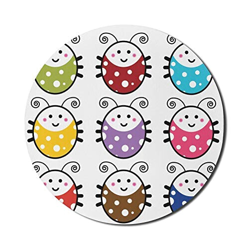 Tapis de souris Coccinelle 200x200 mm