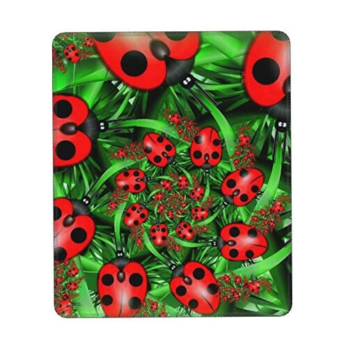 Tapis de souris Coccinelle noir 18x22 cm variant 5 