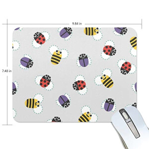 Tapis de souris Coccinelle multicolore 25x20 cm