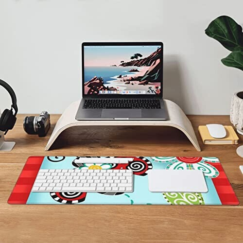 Tapis de souris Coccinelle noir 80 x 30 80x30 cm variant 6 