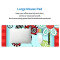 Tapis de souris Coccinelle noir 80 x 30 80x30 cm - miniature variant 5