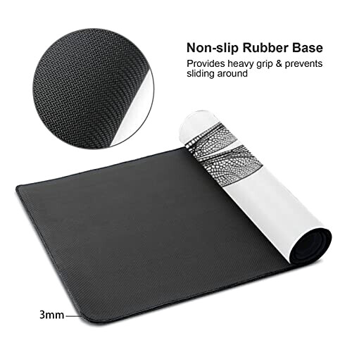 Tapis de souris Libellule noir XXL 29.5x39.7 cm variant 7 